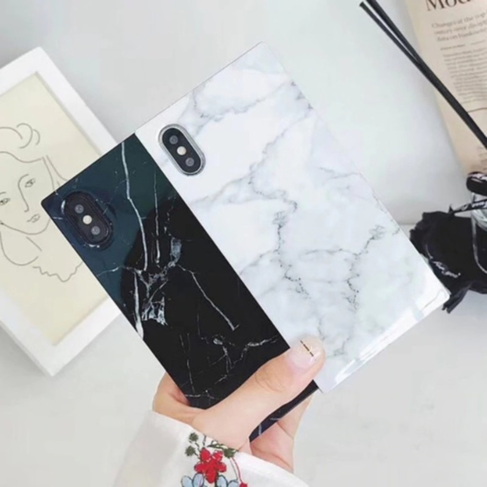 NEW iPhone 11/Pro/Max/XR/XS/Plu Marble Square case - Picture 6 of 7